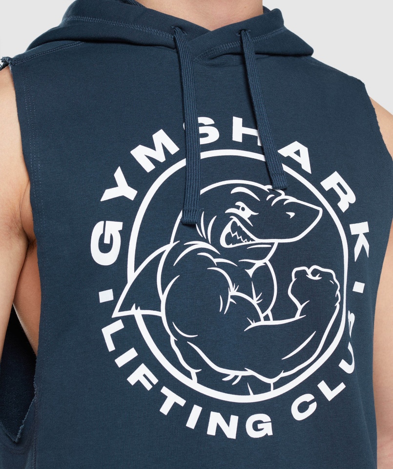 Gymshark Legacy Drop Arm Bluza Z Kapturem Navy