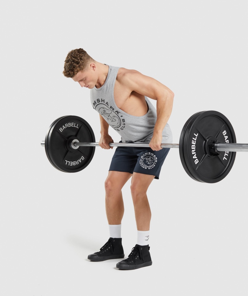 Gymshark Legacy Drop Arm Tank Jasnoszary Rdzeń Marl