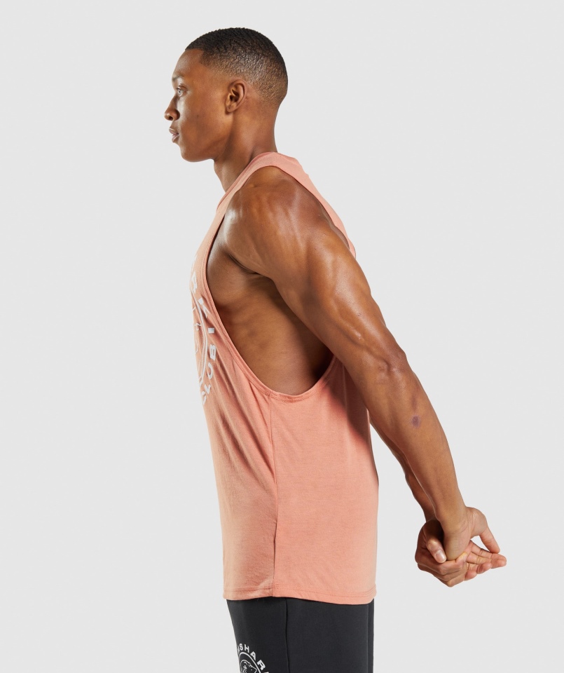 Gymshark Legacy Drop Arm Tank Nevada Różowy