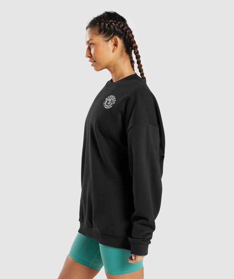Gymshark Legacy Bluza Z Grafiką Czarna