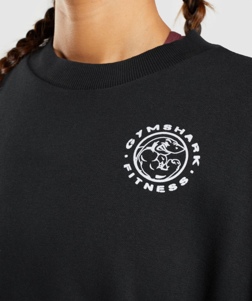 Gymshark Legacy Bluza Z Grafiką Czarna