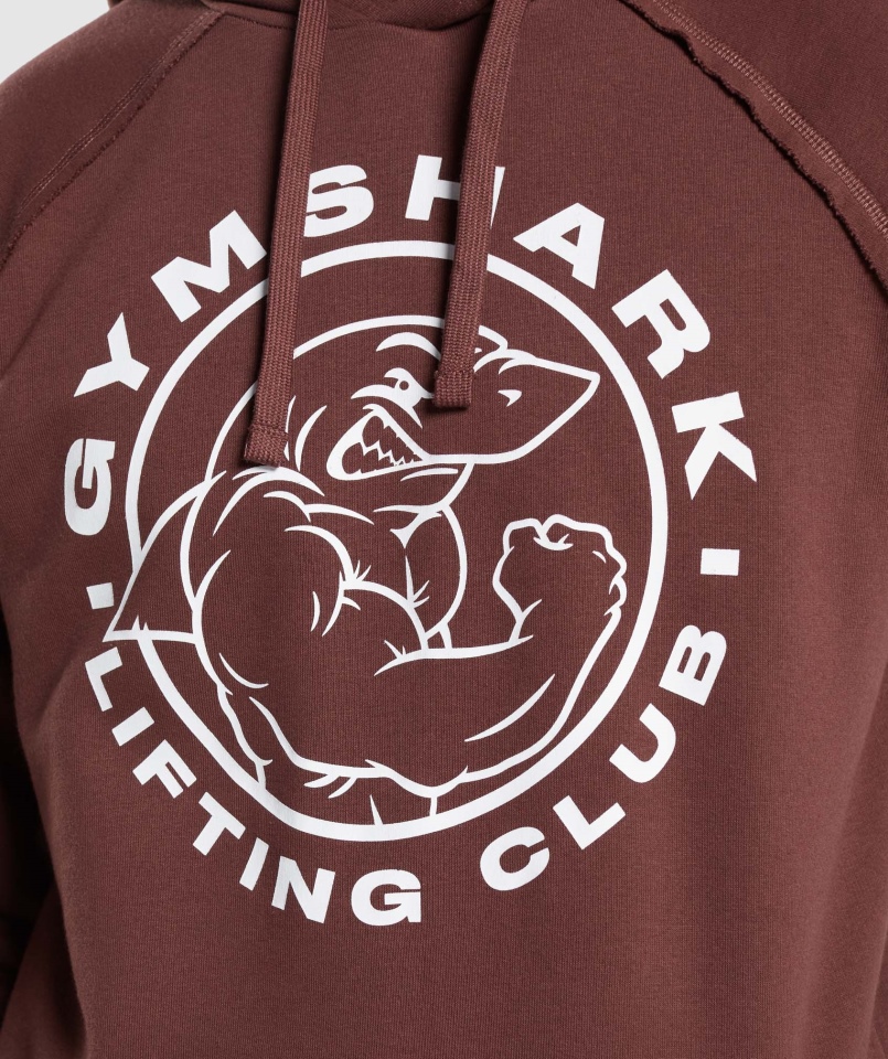 Gymshark Legacy Bluza Z Kapturem Cherry Brown