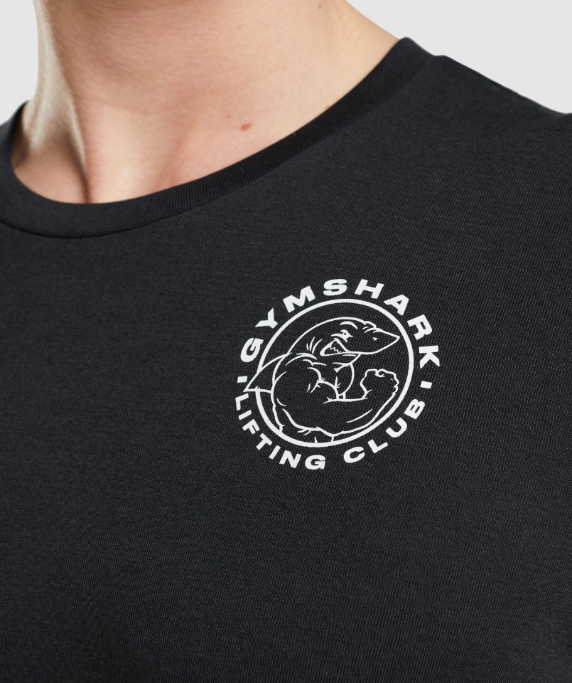 Gymshark Legacy T-shirt Z Długim Rękawem W Kolorze Czarnym