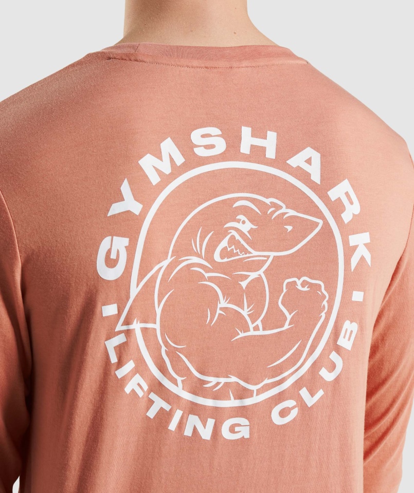 Gymshark Legacy T-shirt Z Długim Rękawem Nevada Pink