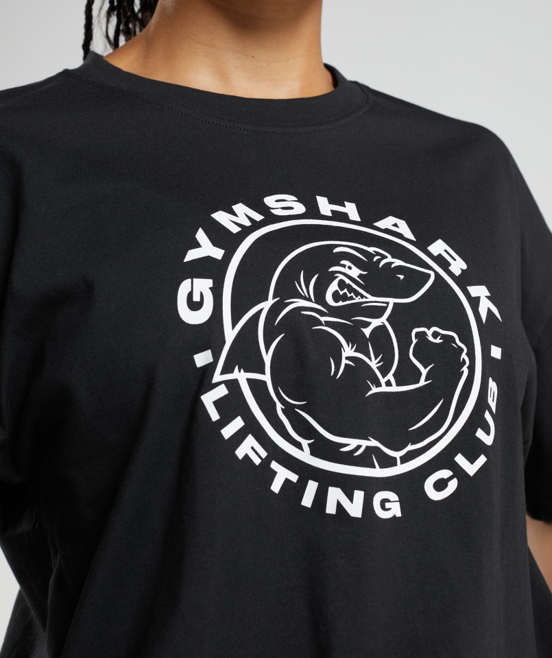 Gymshark Legacy T-shirt Oversize Czarny