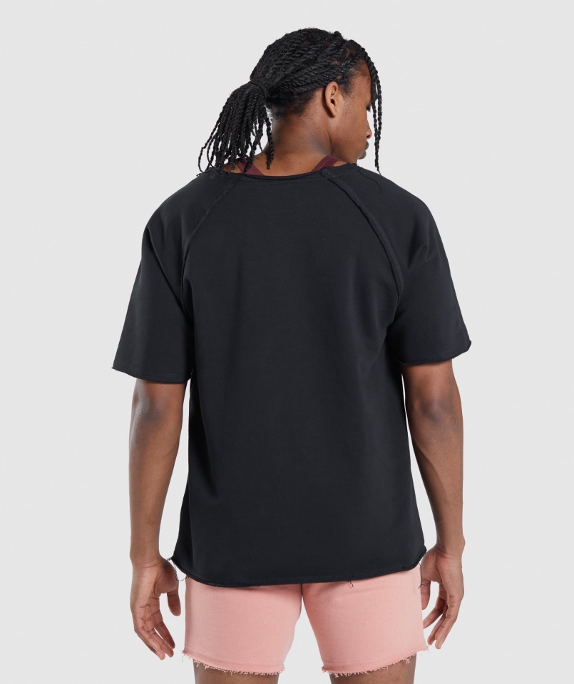Gymshark Legacy Szmaciany Top Czarny