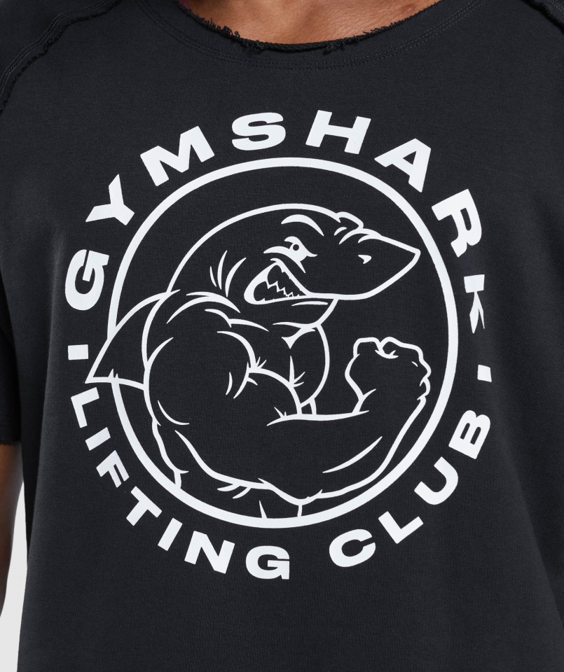 Gymshark Legacy Szmaciany Top Czarny