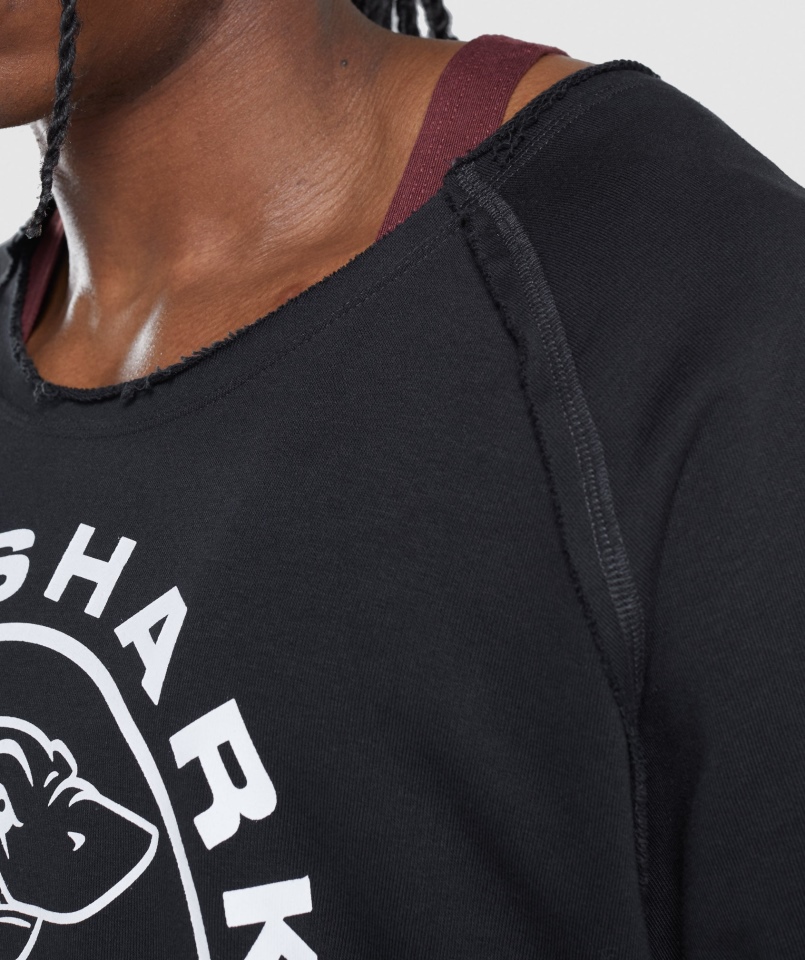 Gymshark Legacy Szmaciany Top Czarny