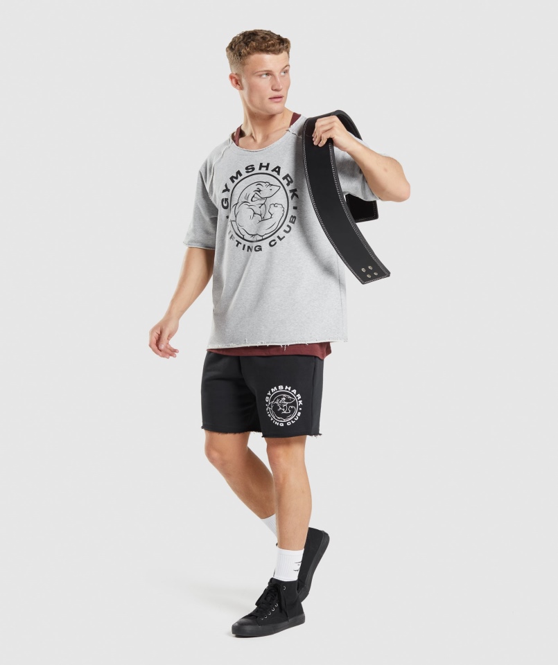 Gymshark Legacy Szmaciany Top Jasnoszary Rdzeń Marl