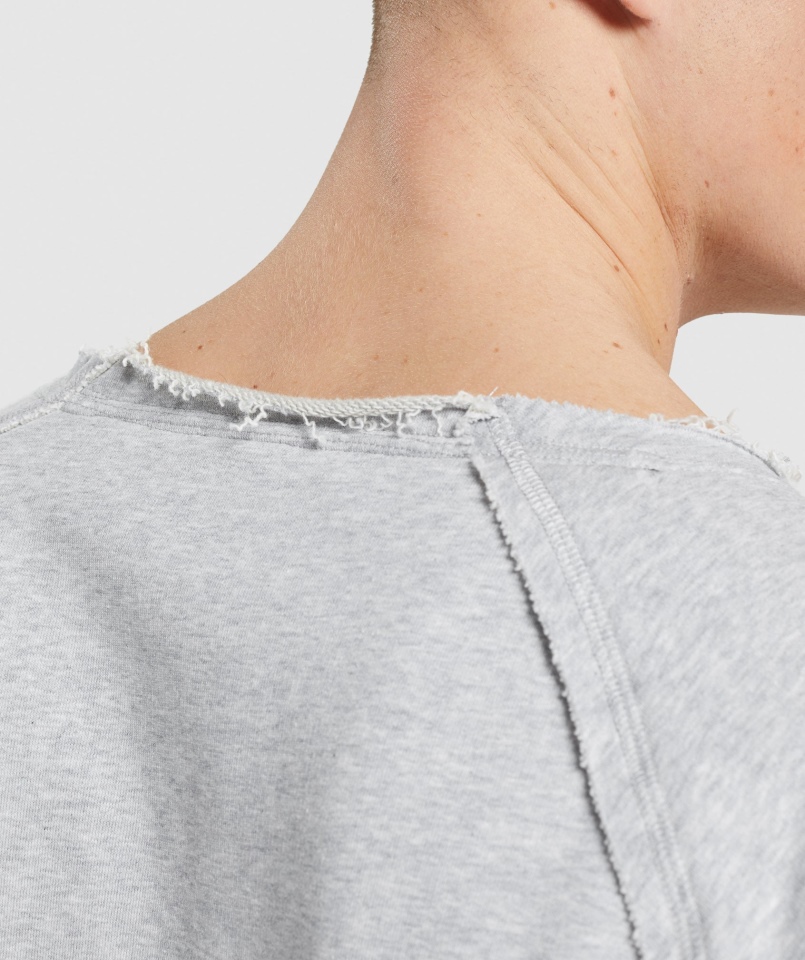 Gymshark Legacy Szmaciany Top Jasnoszary Rdzeń Marl