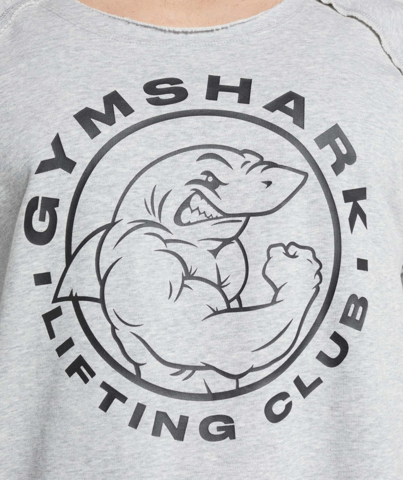 Gymshark Legacy Szmaciany Top Jasnoszary Rdzeń Marl