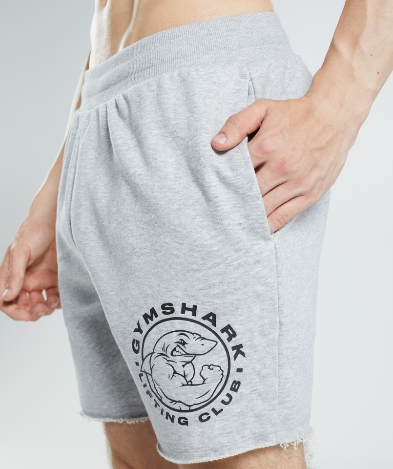 Szorty Gymshark Legacy Jasnoszary Core Marl