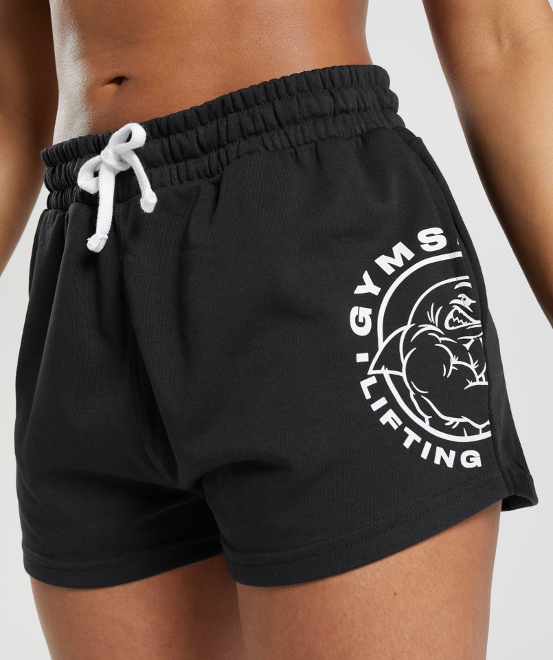 Gymshark Starsze Szorty Damskie Czarne