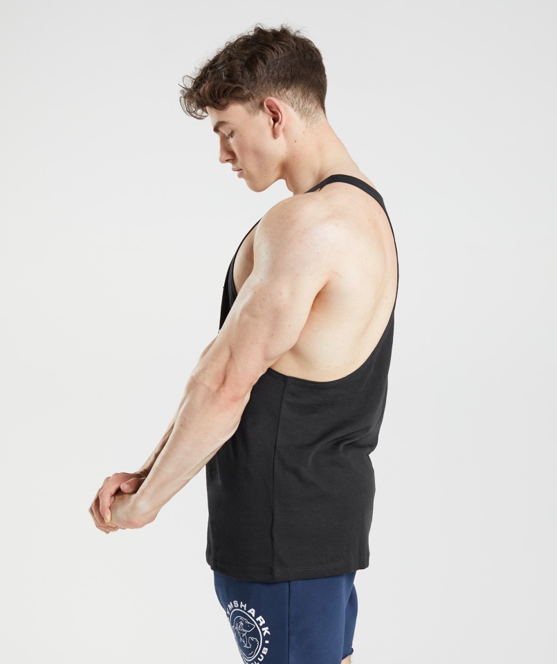 Gymshark Starsze Stringer Czarny