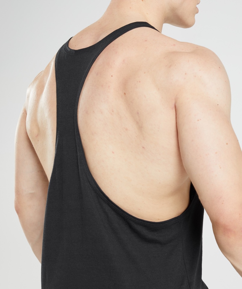 Gymshark Starsze Stringer Czarny