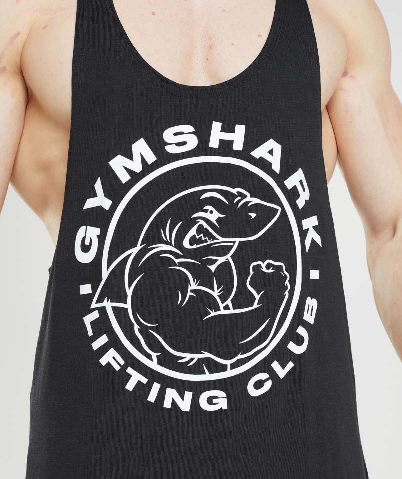 Gymshark Starsze Stringer Czarny
