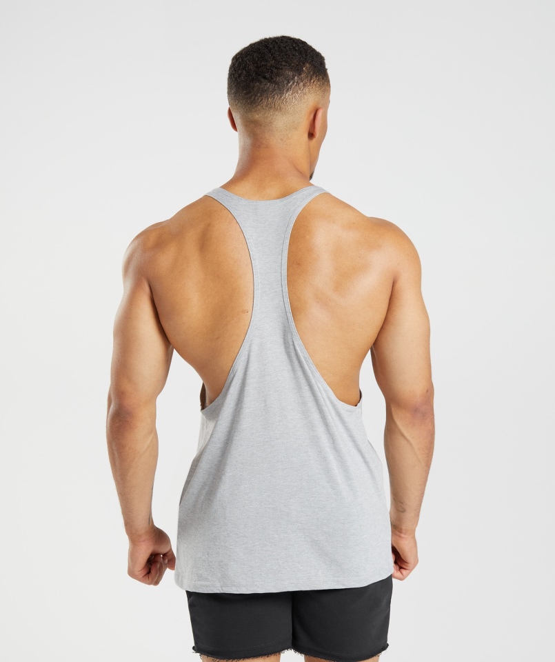 Gymshark Legacy Stringer Jasnoszary Rdzeń Marl