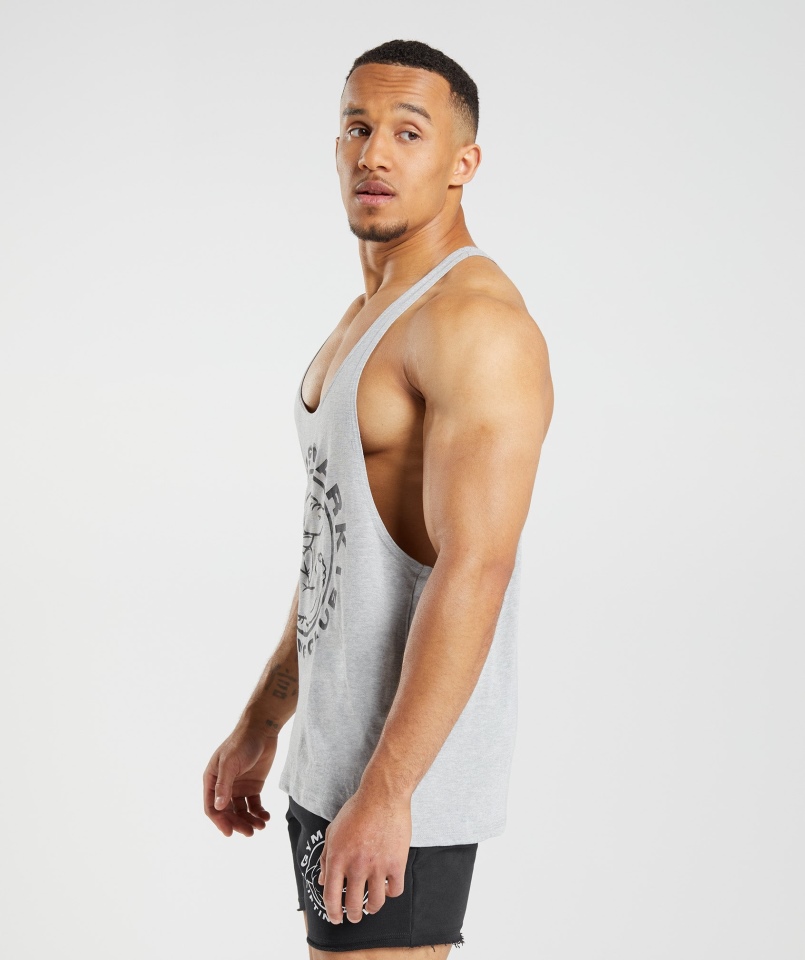 Gymshark Legacy Stringer Jasnoszary Rdzeń Marl