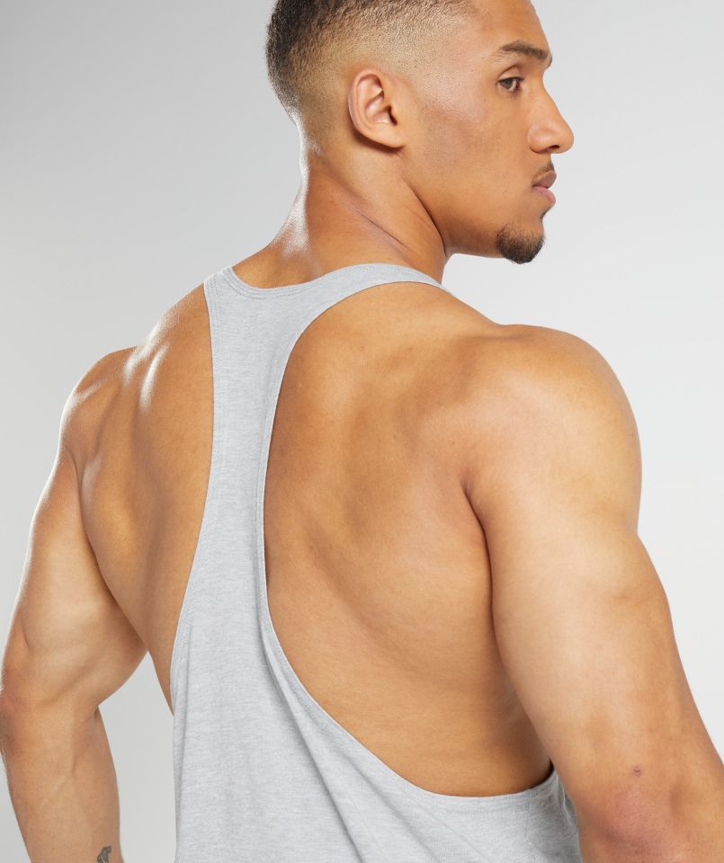 Gymshark Legacy Stringer Jasnoszary Rdzeń Marl