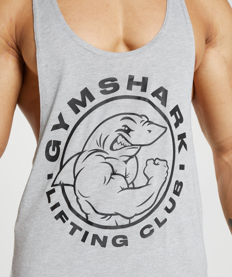 Gymshark Legacy Stringer Jasnoszary Rdzeń Marl