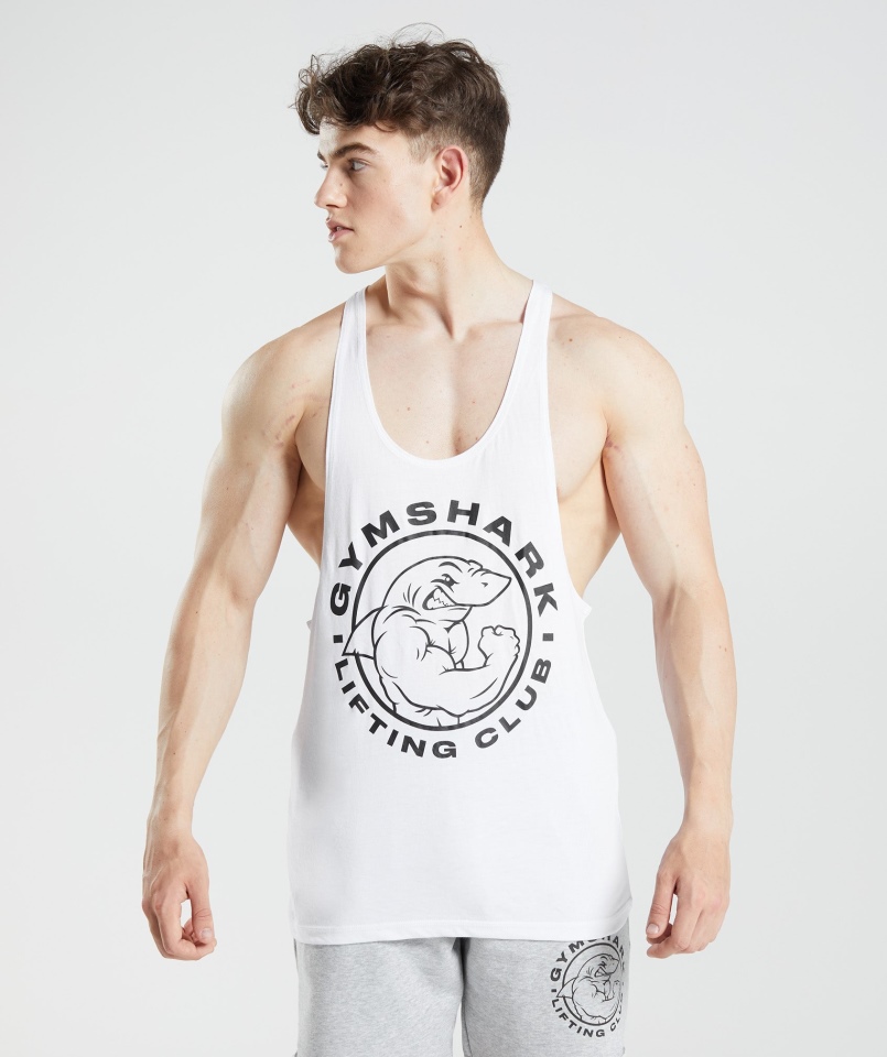 Gymshark Legacy Stringer Biały