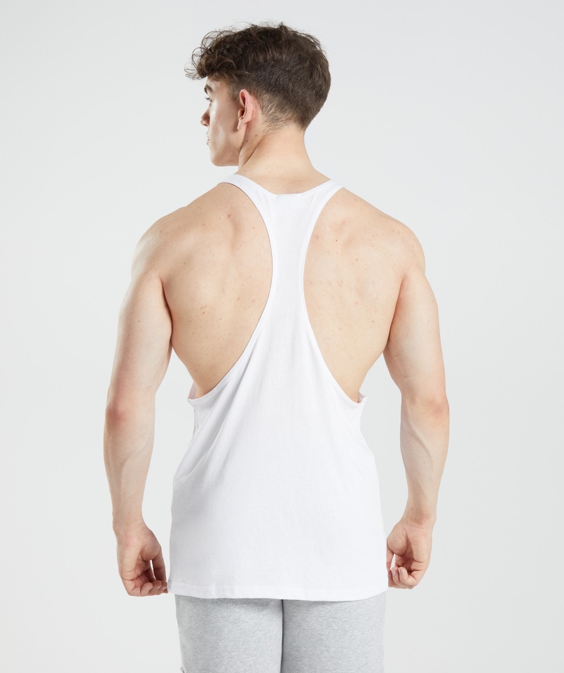 Gymshark Legacy Stringer Biały