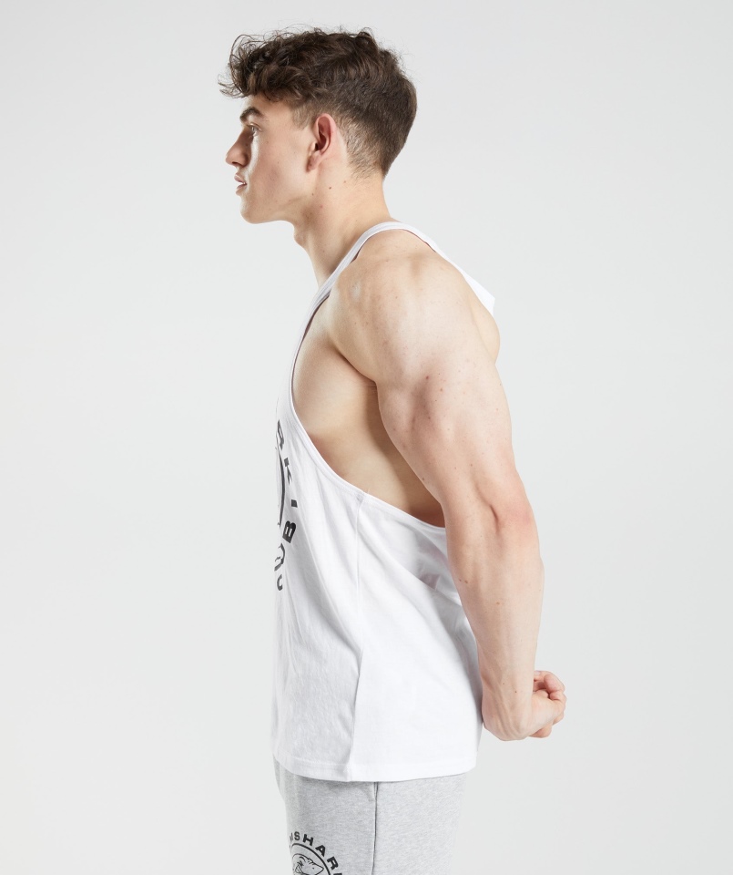 Gymshark Legacy Stringer Biały