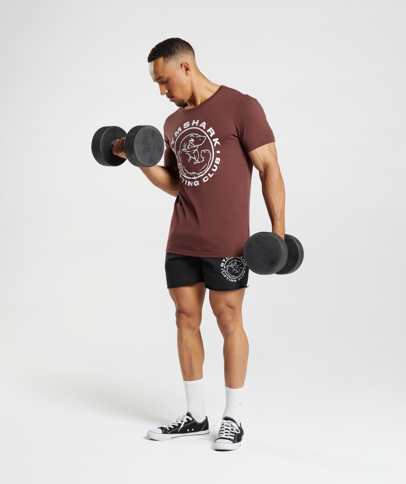 Gymshark Legacy T-shirt Wiśniowo-brązowy