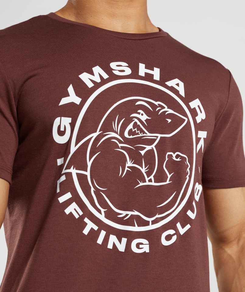 Gymshark Legacy T-shirt Wiśniowo-brązowy