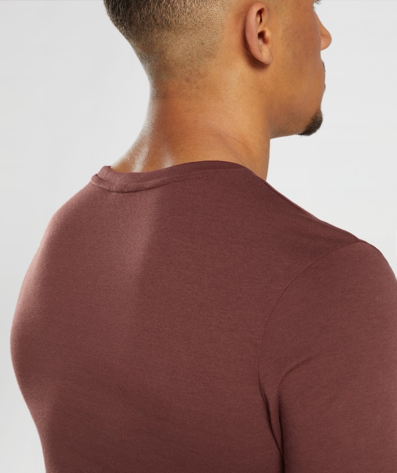 Gymshark Legacy T-shirt Wiśniowo-brązowy