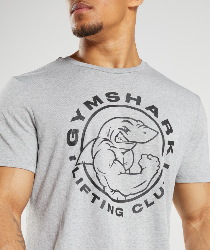 Gymshark Legacy T-shirt Jasnoszary Core Marl
