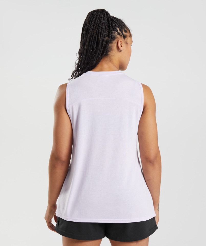 Gymshark Legacy Tank Wyblakły Liliowy