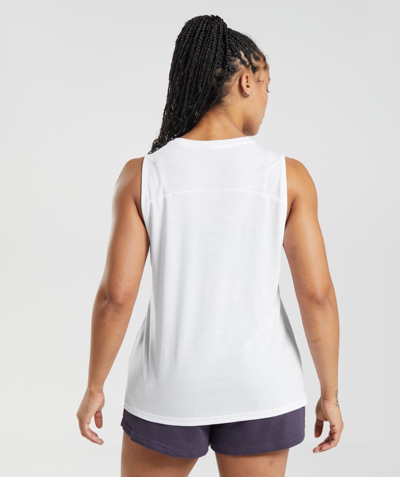 Gymshark Legacy Tank Biały
