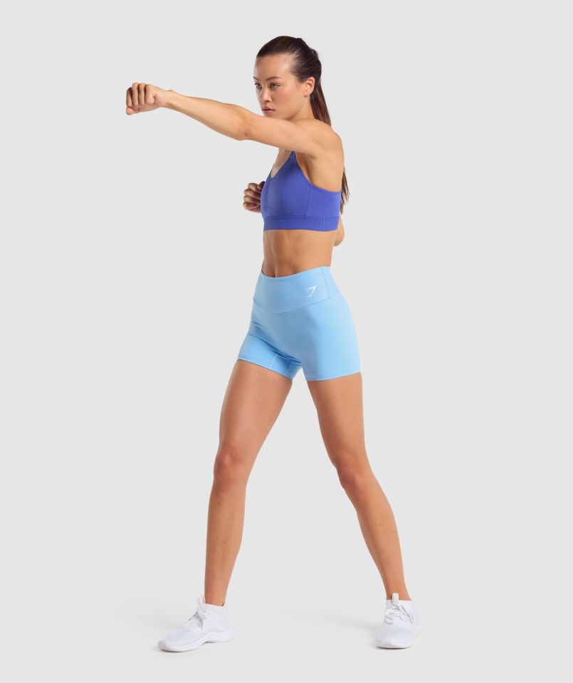 Gymshark Lekki Stanik Sportowy Z Wysokim Wsparciem Ciemnoniebieski