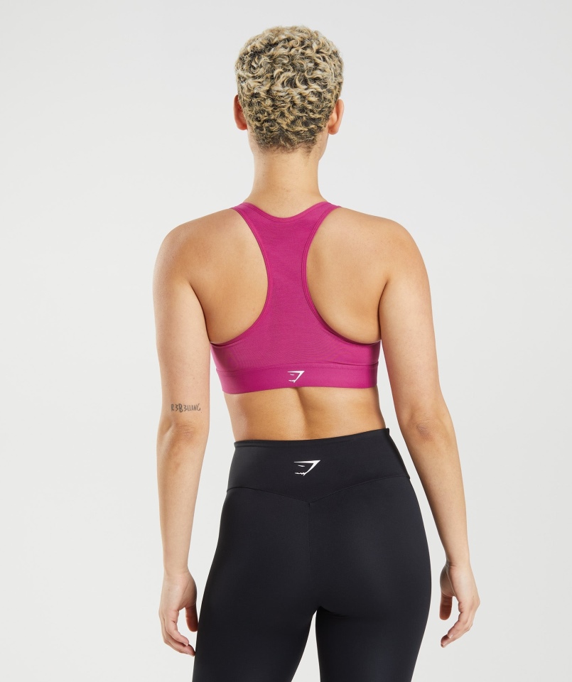 Gymshark Lekki Stanik Sportowy O Wysokim Wsparciu Dragon Pink