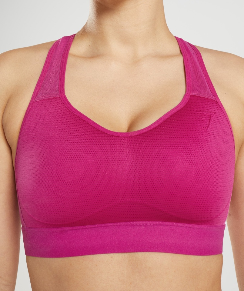 Gymshark Lekki Stanik Sportowy O Wysokim Wsparciu Dragon Pink