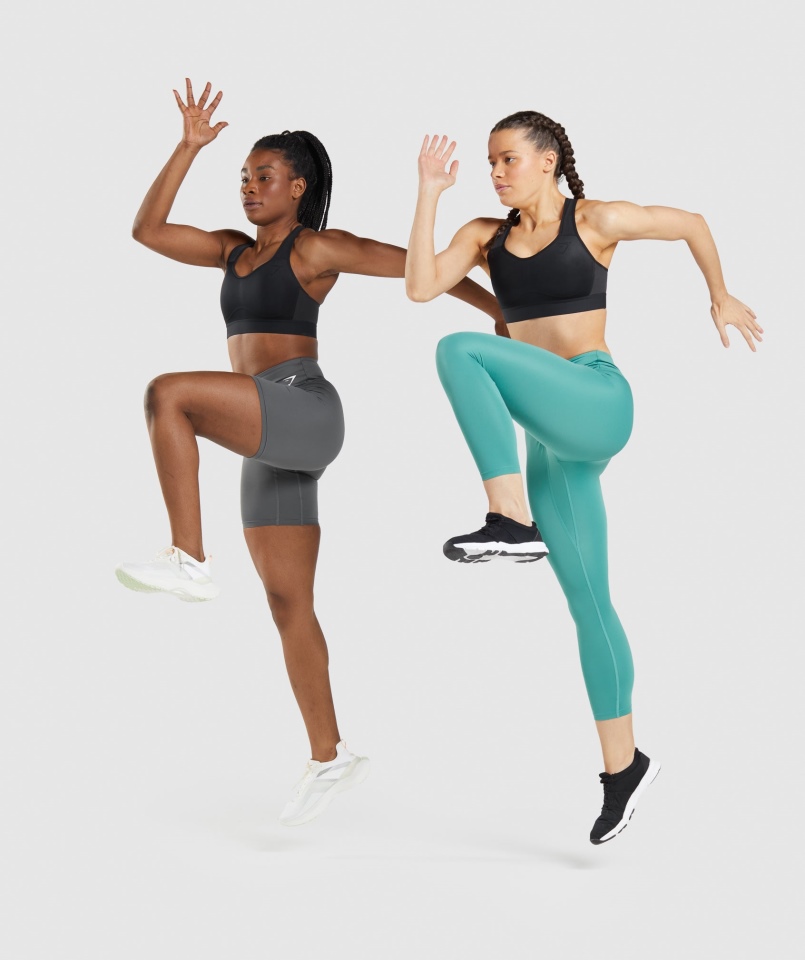Gymshark Lekki Stanik Sportowy Z Wysokim Wsparciem Dla Kobiet Czarny
