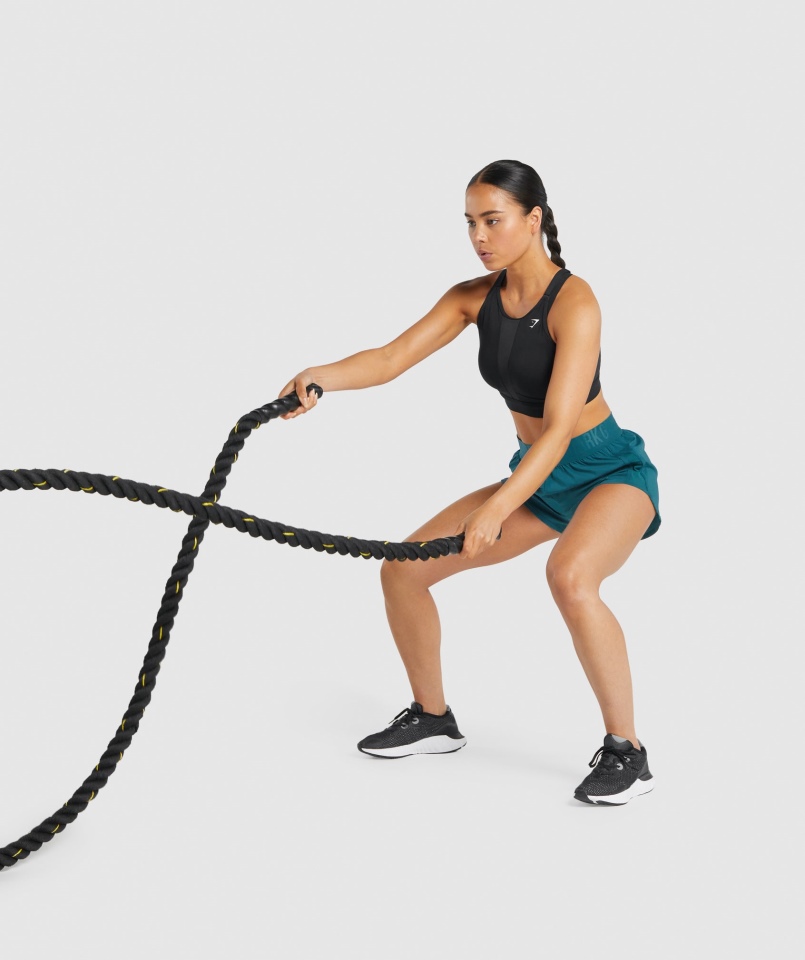 Biustonosz Sportowy Gymshark Z Dekoltem W Kolorze Czarnym