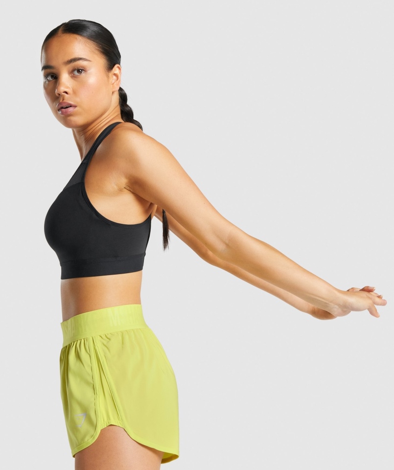 Gymshark Biustonosz Sportowy Z Odkrytymi Plecami Czarny