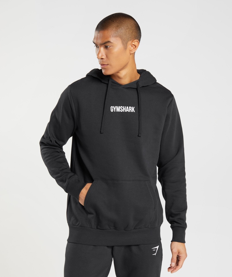 Gymshark Zarys Bluza Z Kapturem Czarna