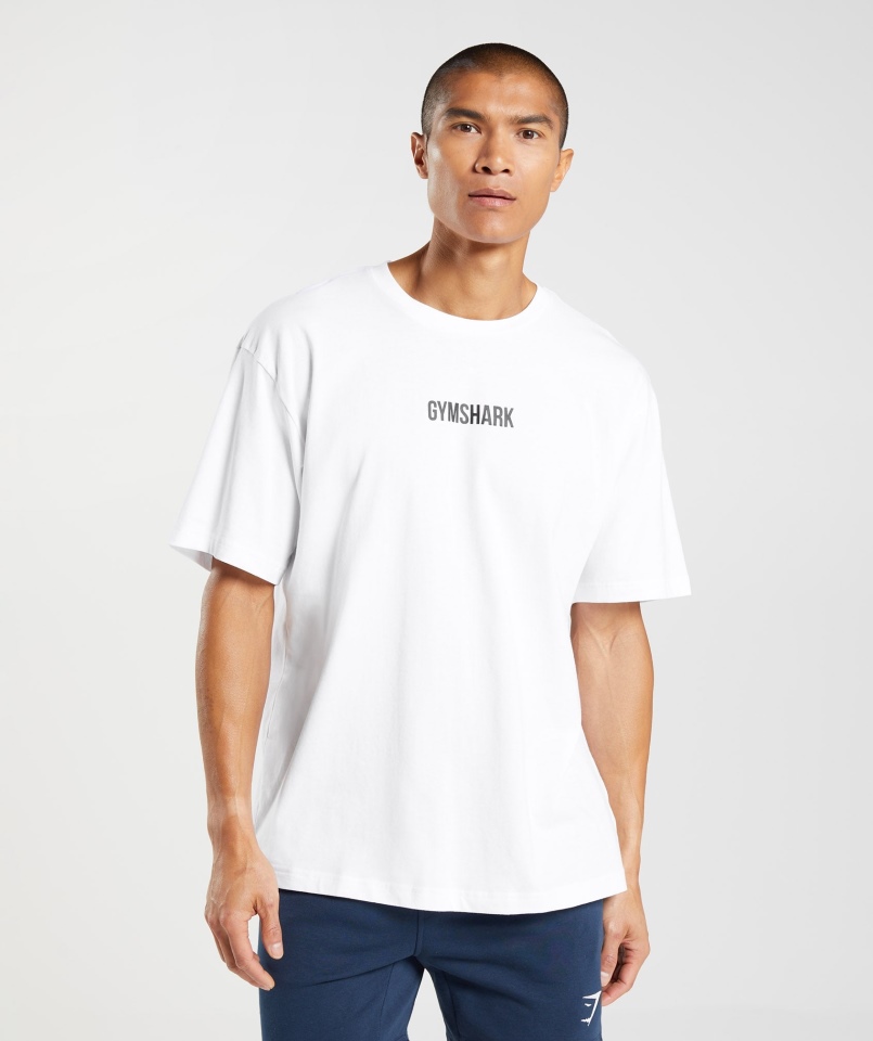 Gymshark Zarys Oversize T-shirt Biały