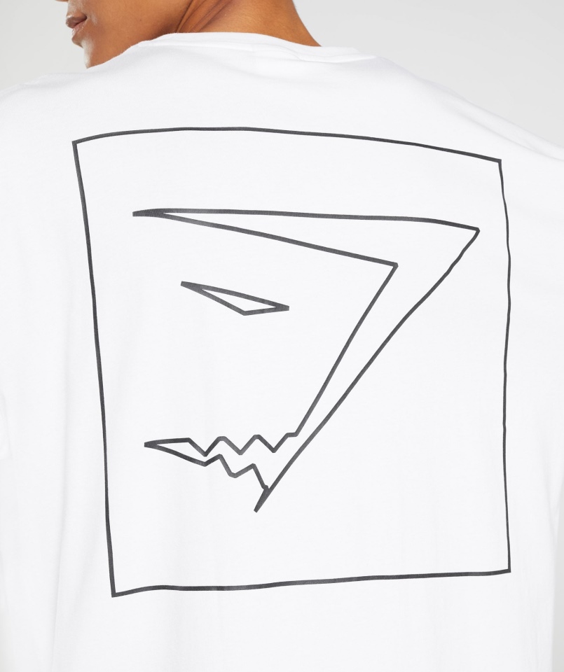 Gymshark Zarys Oversize T-shirt Biały