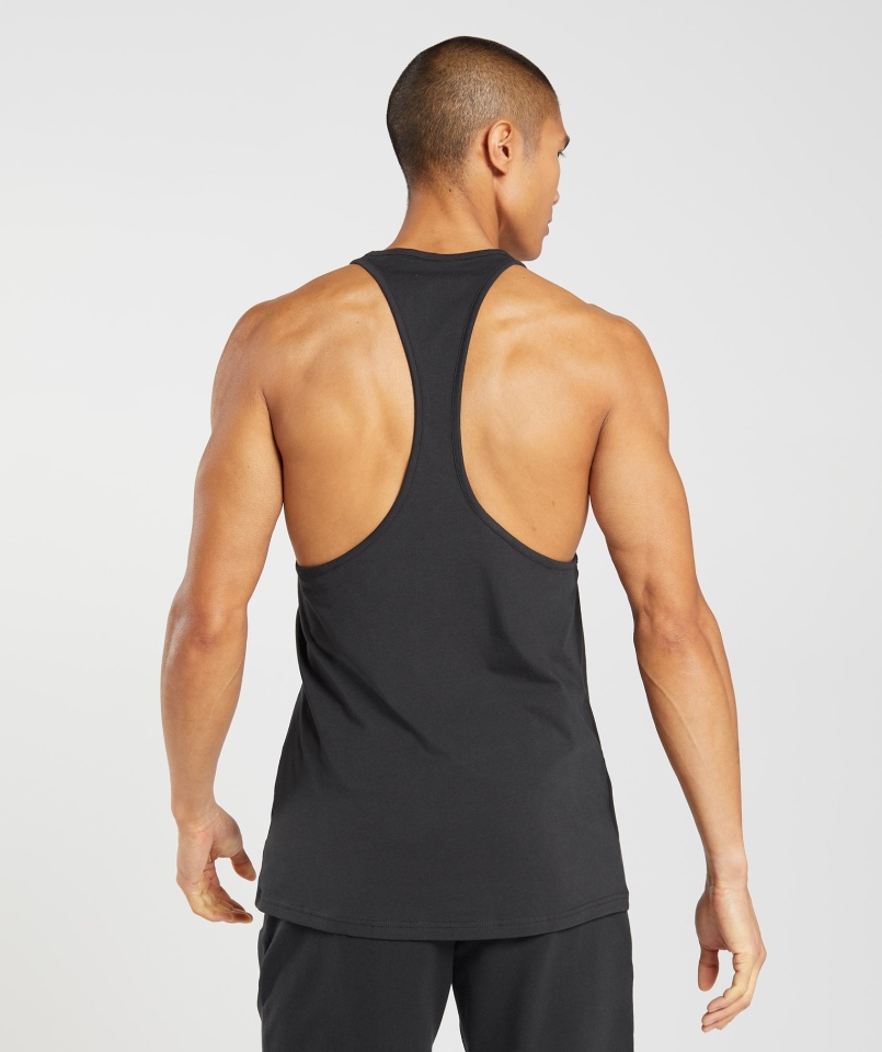 Gymshark Zarys Stringer Czarny
