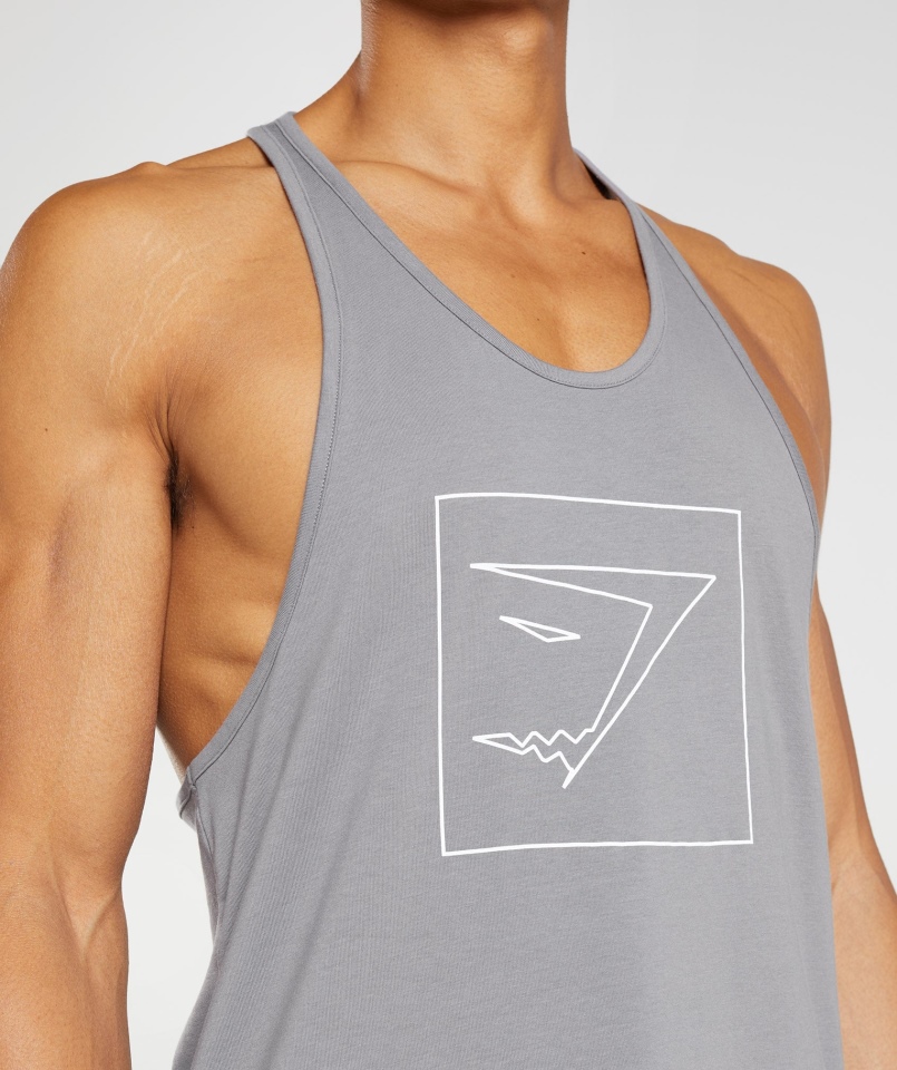 Gymshark Zarys Stringer Moneta Szara
