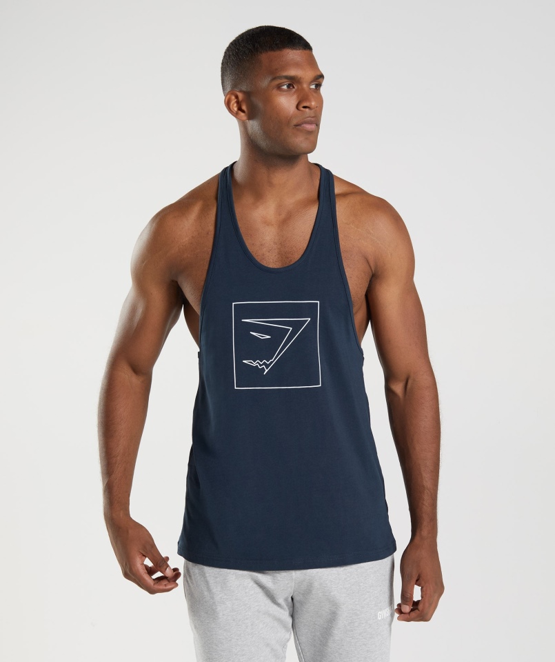 Gymshark Zarys Stringer Granatowy