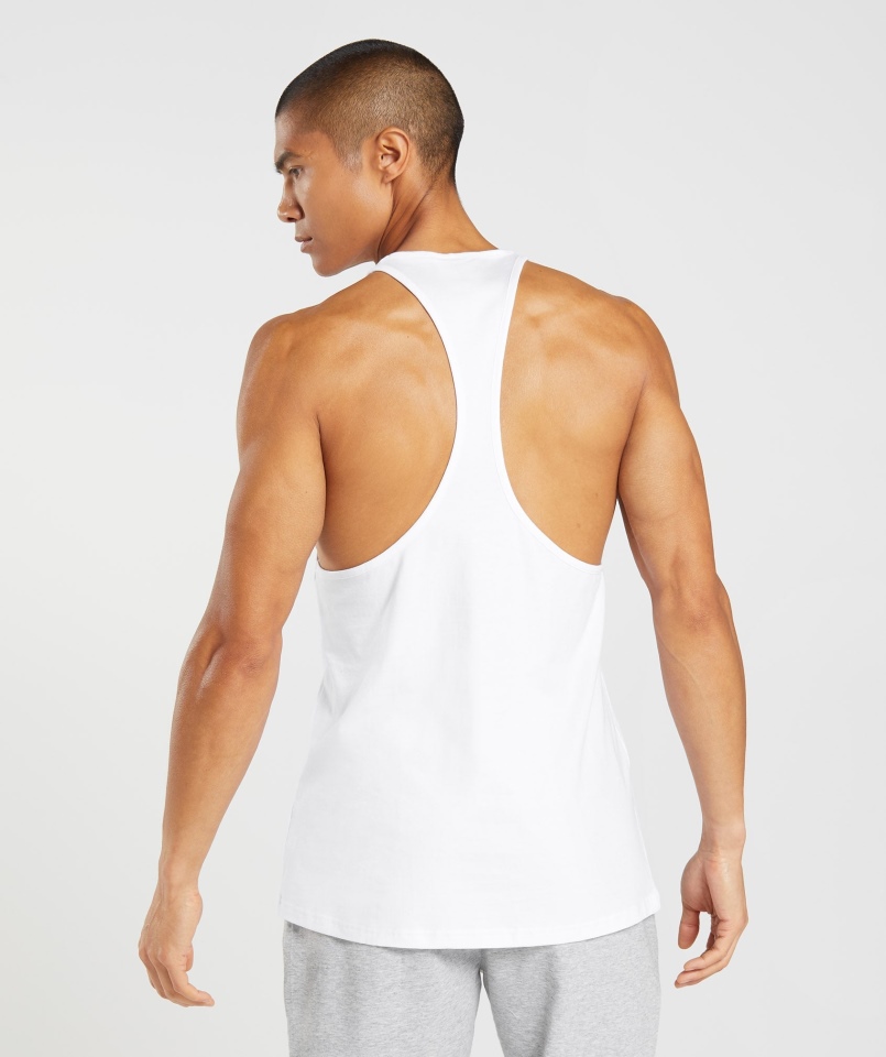 Gymshark Zarys Stringer Biały