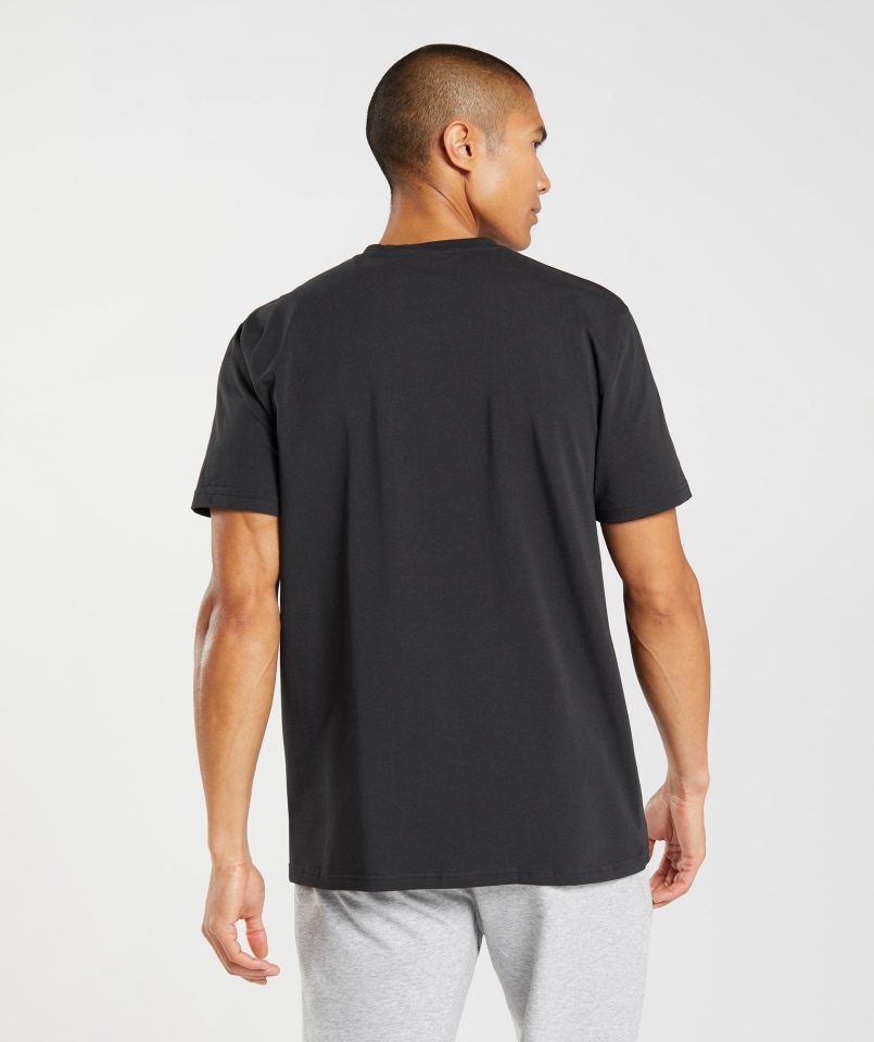 Gymshark Zarys T-shirt Czarny