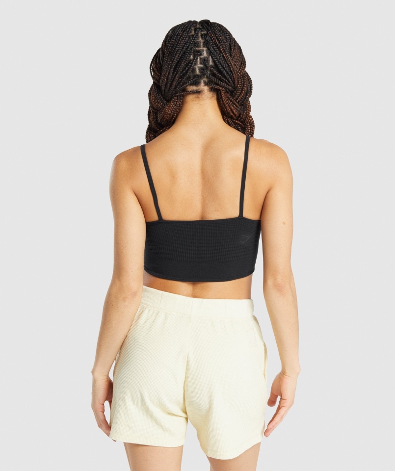 Gymshark Pauza Bralette Czarny