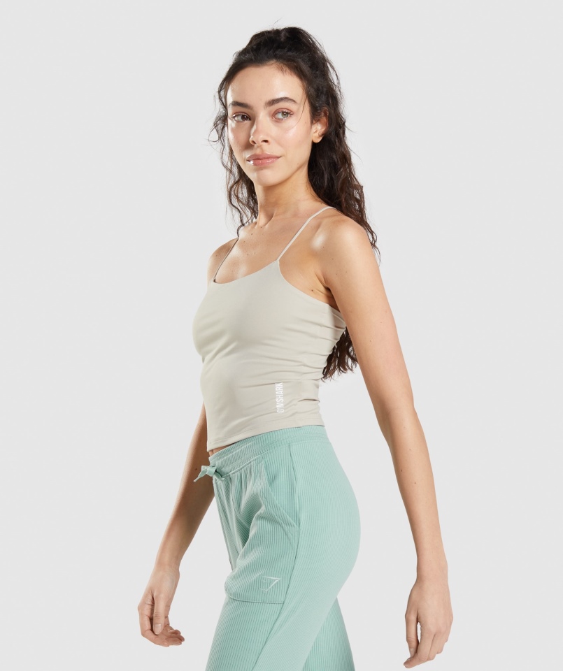 Gymshark Pauza Cami Tank Pebble Grey