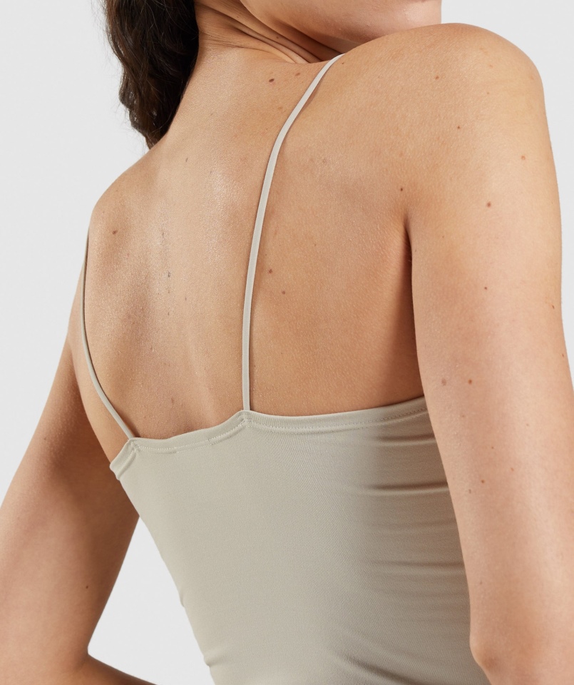 Gymshark Pauza Cami Tank Pebble Grey